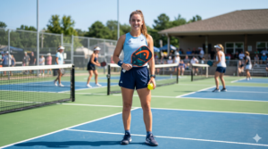 Best pickleball paddle for beginners on a pickleball court