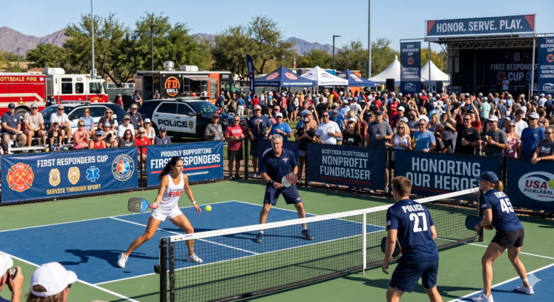 Charity pickleball tournament supporting first responders