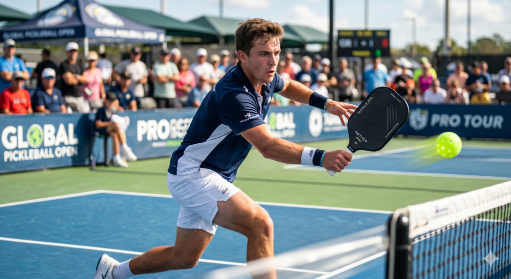 Player testing power performance of the JOOLA Perseus Pro IV