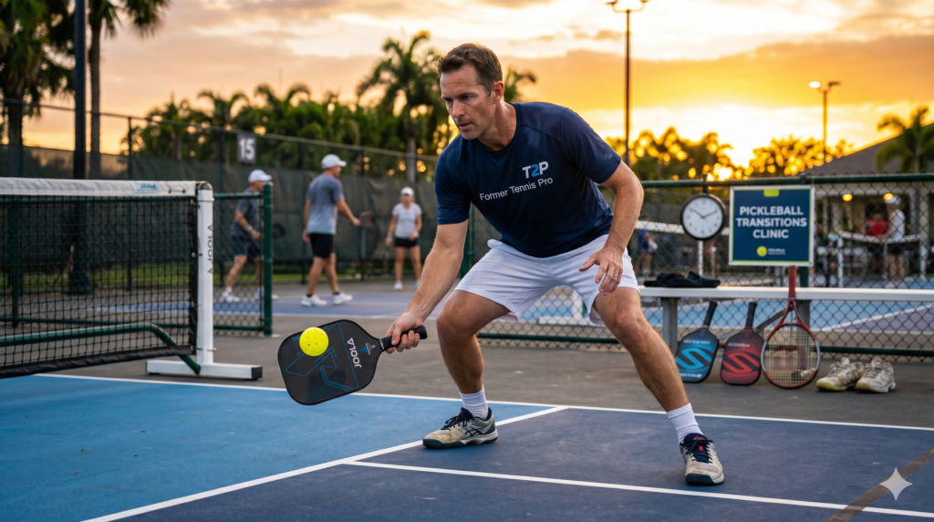 Tennis player transitioning to pickleball