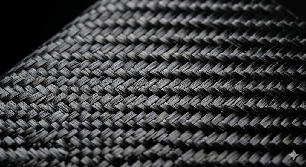 Close-up of a textured carbon fiber pickleball paddle surface designed for spin.